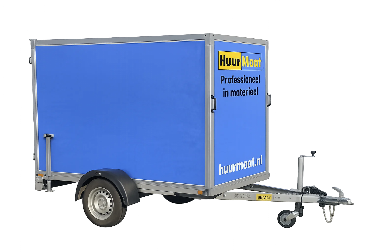 Aanhangwagen enkelasser gesloten, 750 kg