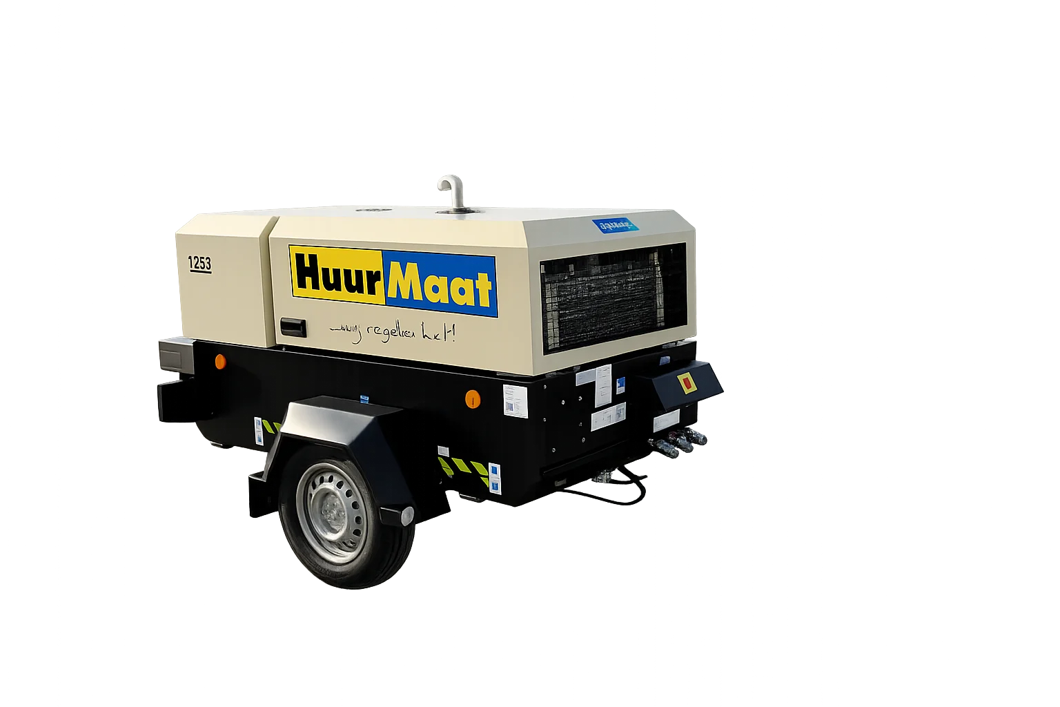 Compressor 5,4 m³, diesel, mobiel, incl. nakoeler