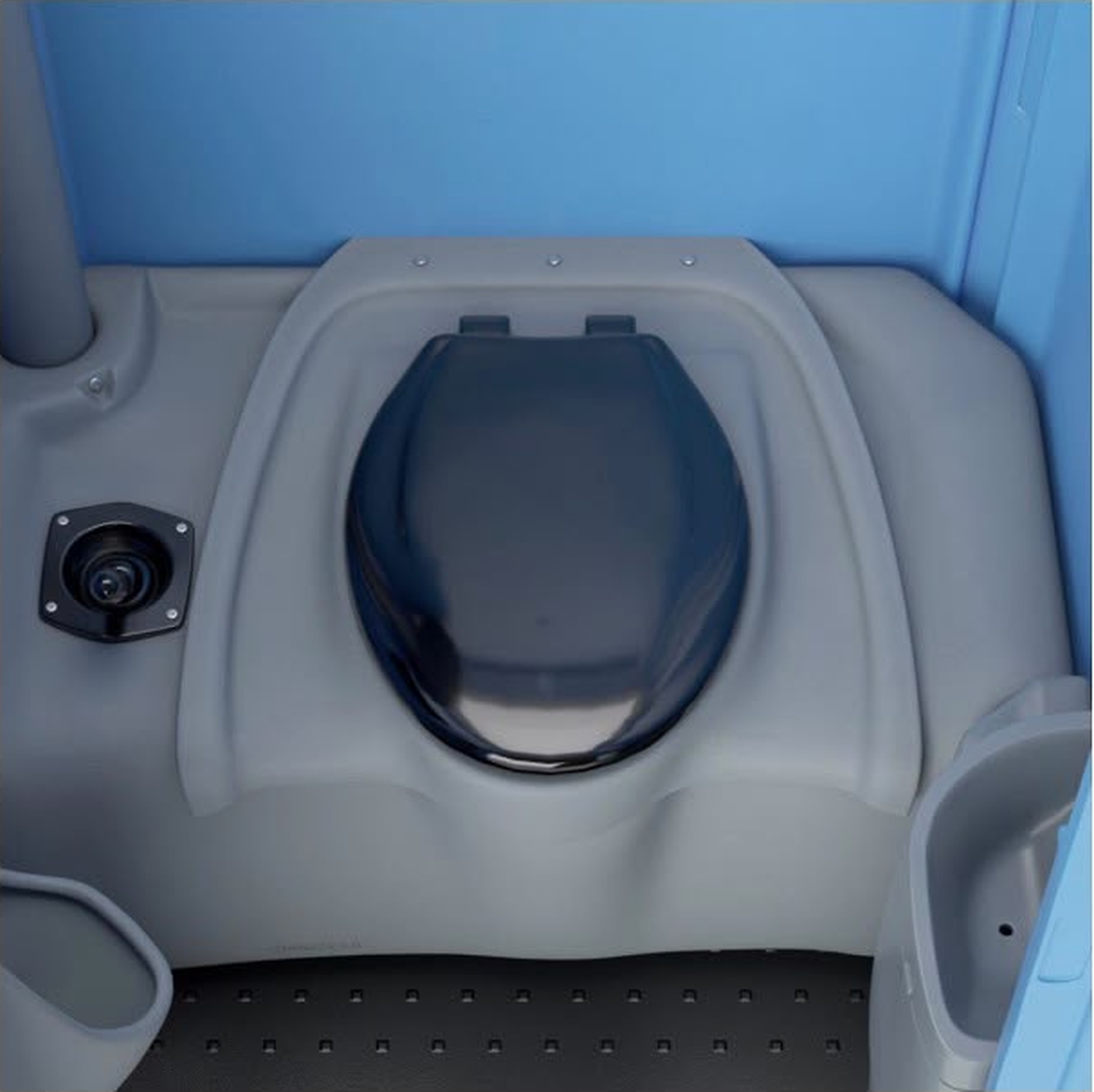Toiletinterieur van de luxe mobiele toiletcabine